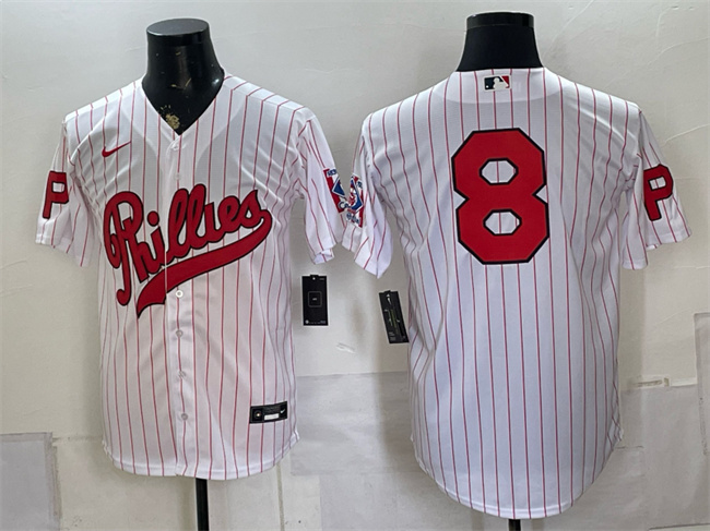 Men's Philadelphia Phillies #8 Nick Castellanos White 2026 Field of Dreams Stadium Stitched Baseball Jersey